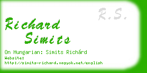 richard simits business card